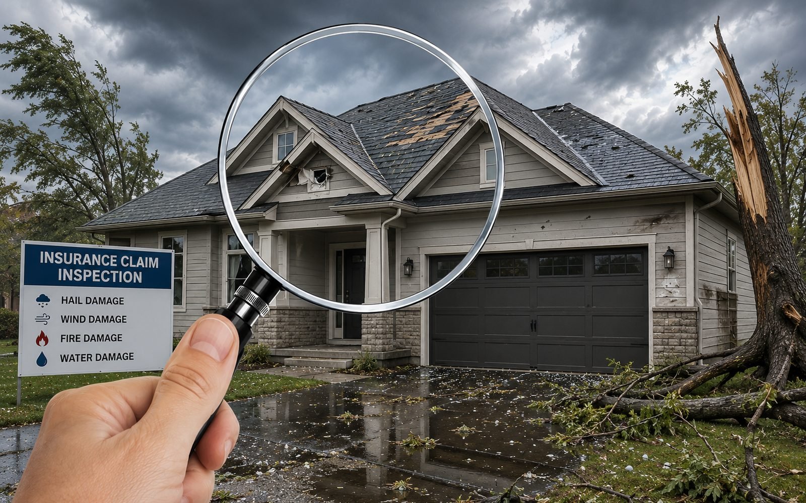 Storm damage inspection